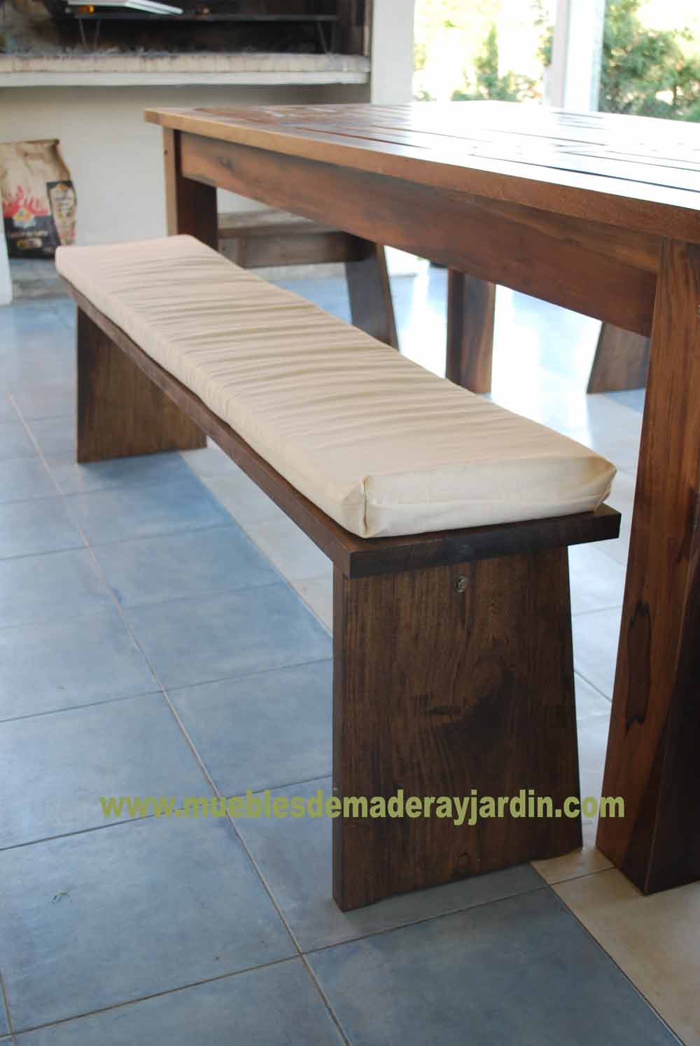 Bancos para quinchos de madera