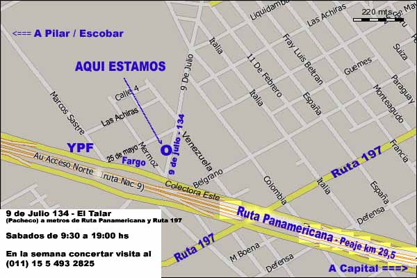 Mapa ubicacion de Muebles de madera y Jardin