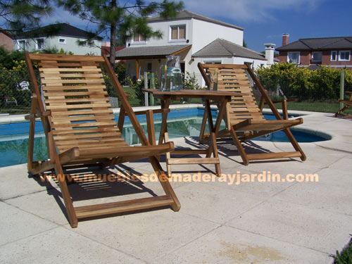 reposeras de madera