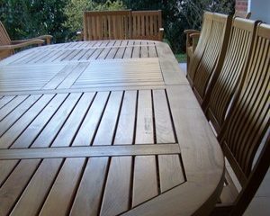 Mesas ovaladas de Teka