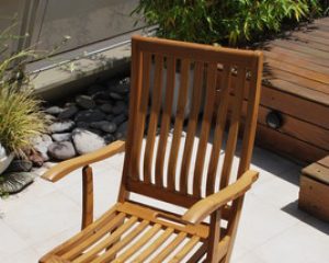 Sillas de teka con apoyabrazos