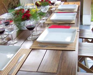 Mesas de madera para Galería