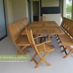 Muebles de jardín de teka