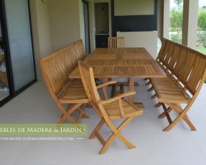 Muebles de jardín de teka