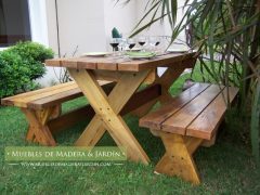 Muebles de jardín rústicos