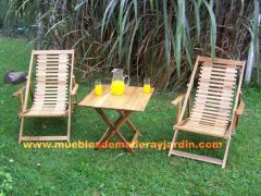 Reposeras plegables de madera