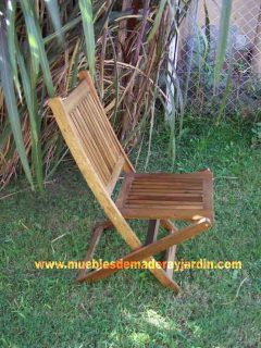 Sillas plegables de madera