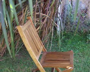 Sillas plegables de madera