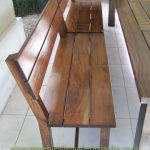 Bancos de Madera con Respaldo para Quinchos