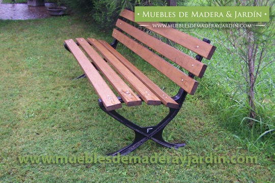 Banco De Madera Y Hierro - De Jardin