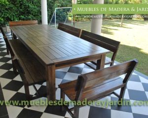 Bancos y Mesas para Quinchos