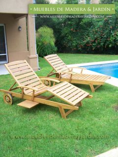 Camastros de Teka para Jardin