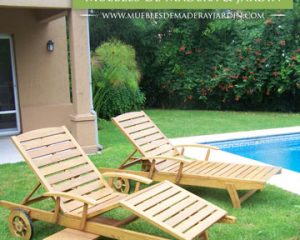 Camastros de Teka para Jardin