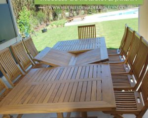 Mesa Rectangular Extensible para Exterior