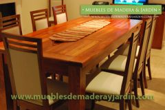 Mesa y Sillas de Cedro
