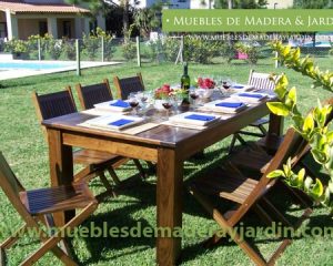 Mesa y Sillas para Exterior