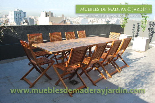 Mesa y Sillas de Terraza - El Blog de Muebles de Madera y Jardin .COM