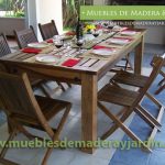 Mesas y Sillas de Madera