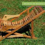 Reposera Perezosa de Madera para Exterior
