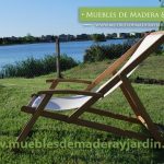 Reposera de Teka para Jardin