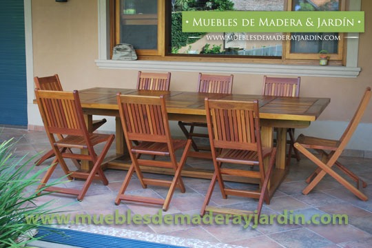 Juego de Mesa y Sillas para Patio - El Blog de Muebles de Madera y