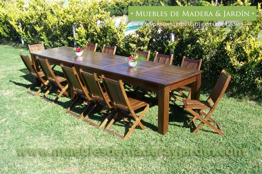 Juego de Mesa y Sillas para Patio - El Blog de Muebles de Madera y Jardin  .COM