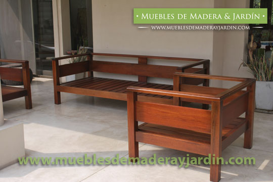 celebrar Soltero Aspirar Juego de Sillones para Jardin en Madera - El Blog de Muebles de Madera y  Jardin .COM