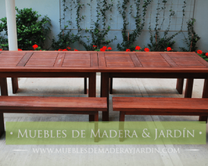 Decoracion de Jardines con Muebles de Madera