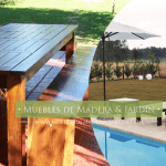 Jardin con Muebles de Madera