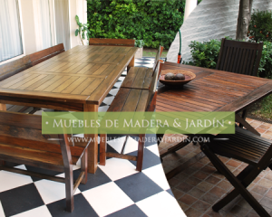 Decoracion con Mesas de Madera