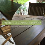 Decoracion con Mesas Sillas y Bancos