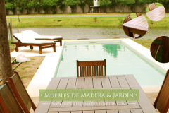 Estilo Jardin con Muebles de Madera