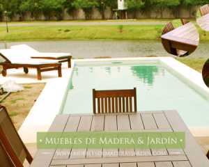 Estilo Jardin con Muebles de Madera