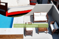 Juego de Living de Madera