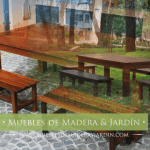Mesas y Bancos para Decorar tu Jardin