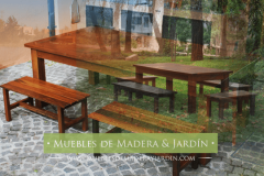 Mesas y Bancos para Decorar tu Jardin