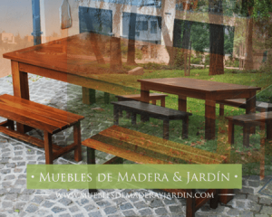 Mesas y Bancos para Decorar tu Jardin