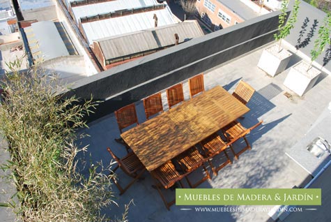 muebles de teca para jardin