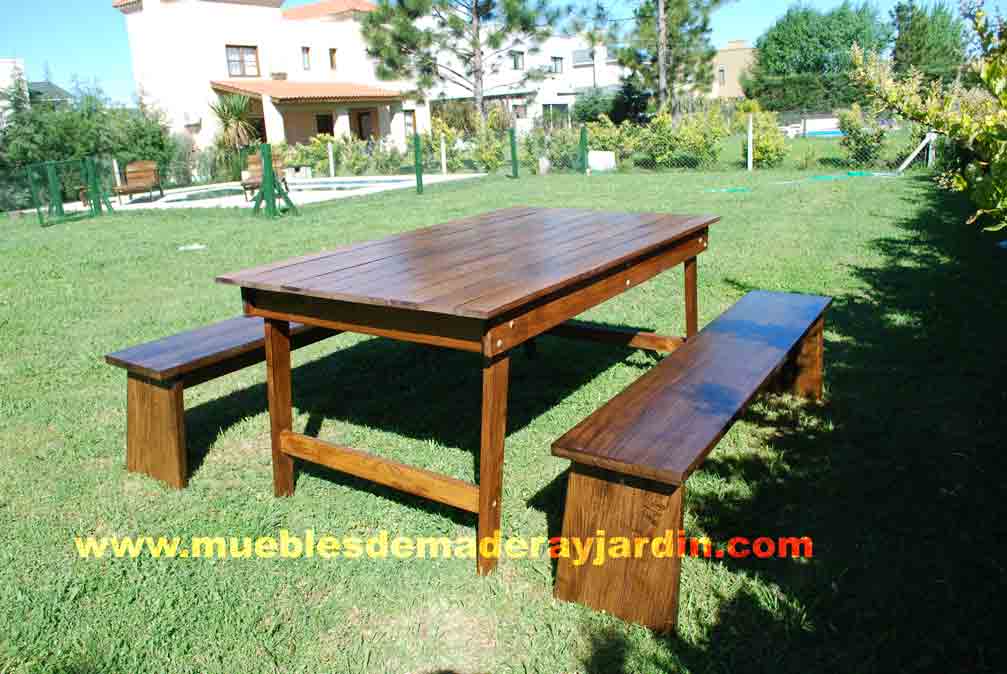 mesa plegable con 8 sillas plegables ideal quincho, terraza
