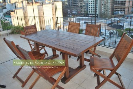 Mesas y sillas  para balcon