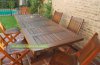 Mesa de Madera con sillas para Patio
